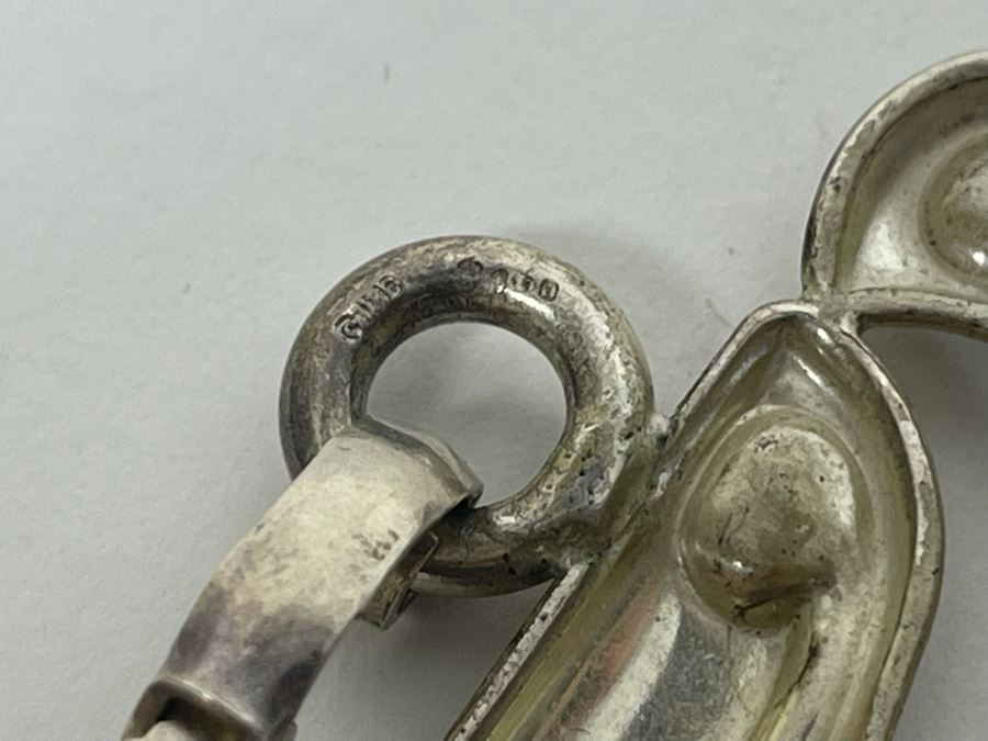 Vintage Modernist Sterling Silver Bracelet By Henkel & Grosse Germany 7.5L 71.5g [Photo 12]