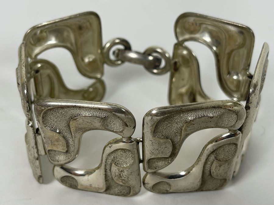 Vintage Modernist Sterling Silver Bracelet By Henkel & Grosse Germany 7 ...