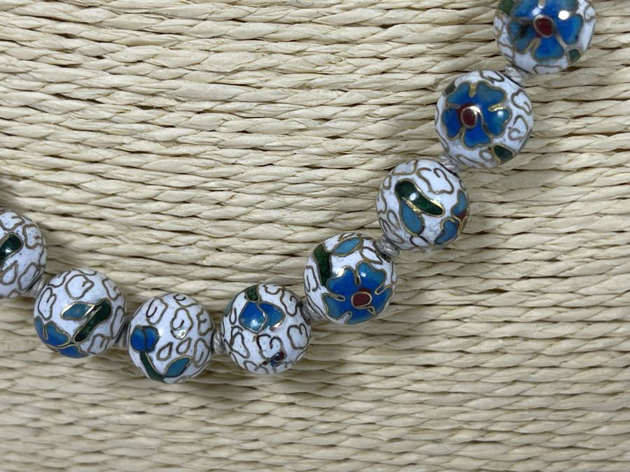 Vintage Cloisonne 24' Necklace [Photo 4]