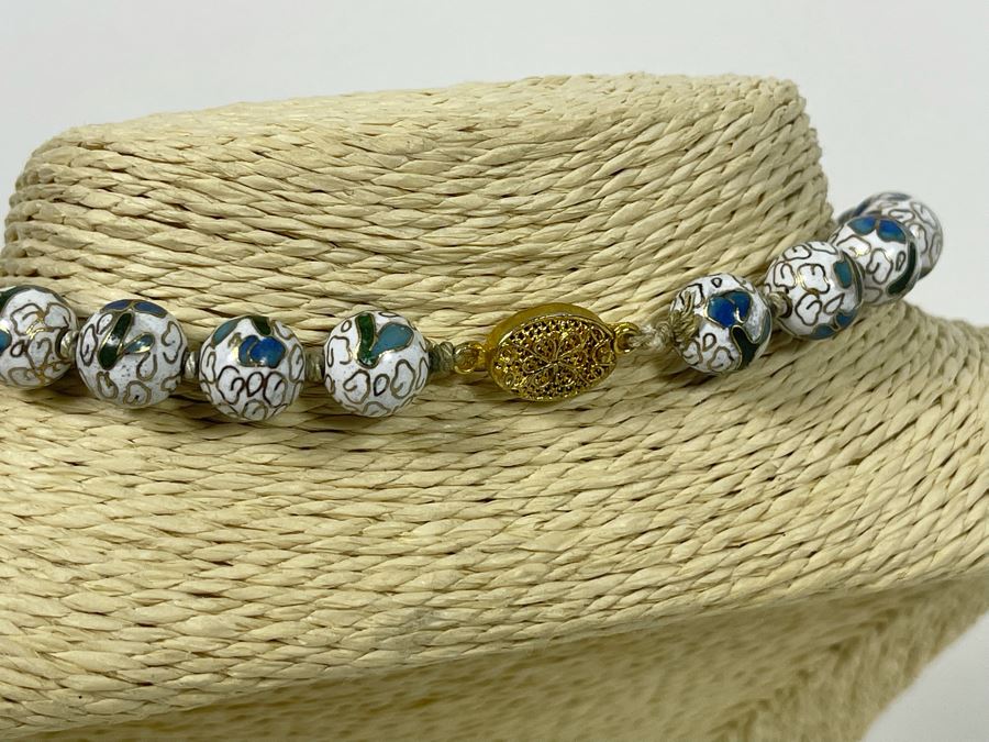 Vintage Cloisonne 24' Necklace [Photo 5]