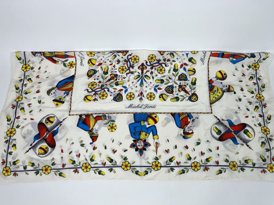 Michel Jordi Silk Scarf [Photo 3]