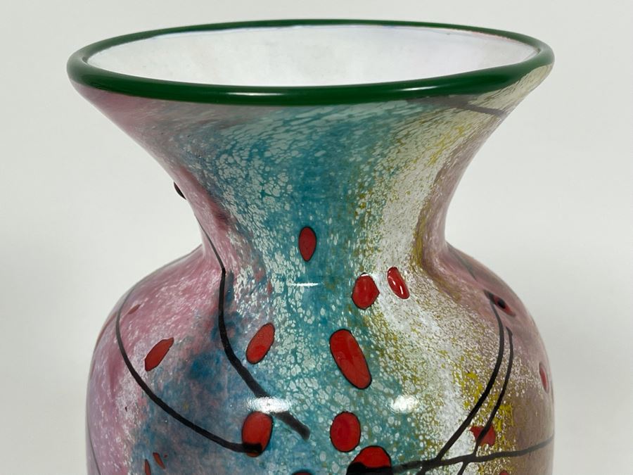 Art Glass Vase 4W X 6.5H [Photo 5]