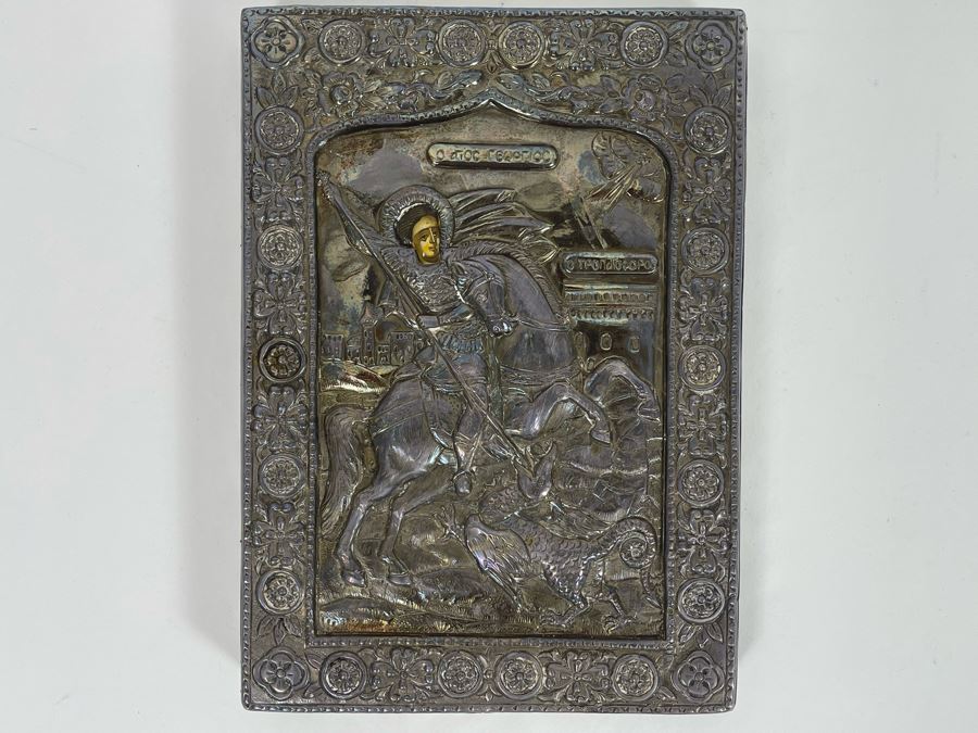 Original Greek Handpainted Icon 6 X 8.5 [Photo 3]