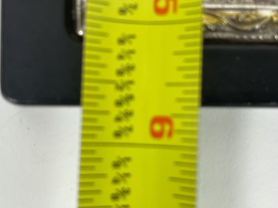 Copy Of An Old Byzantine Icon Worked On Canvas And Clad In 950 Sterling Silver 5 X 5.5 [Photo 9]