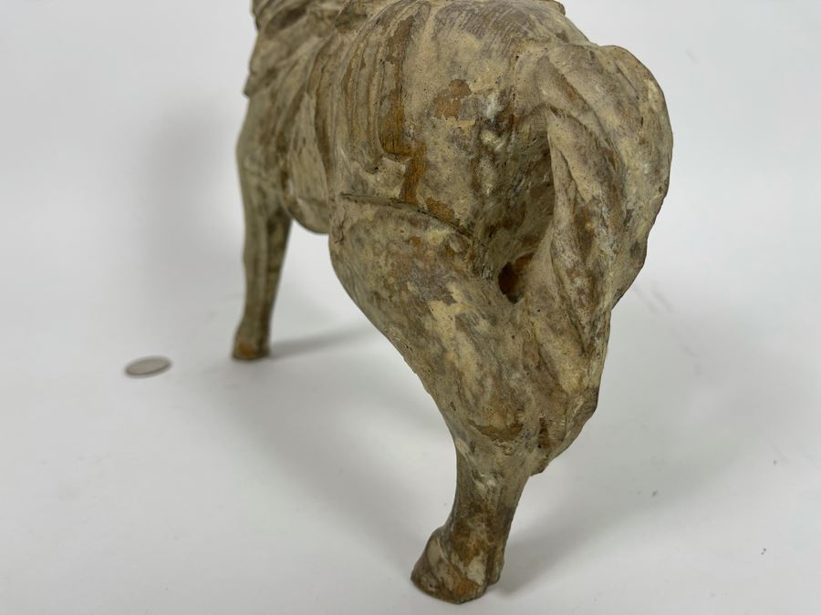 Old Carved Wooden Horse 12W X 10H [Photo 7]
