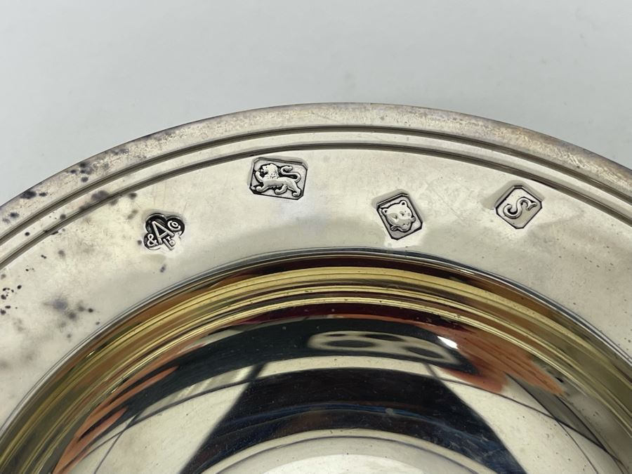 Pair Of English Sterling Silver Dishes 212.2g [Photo 11]