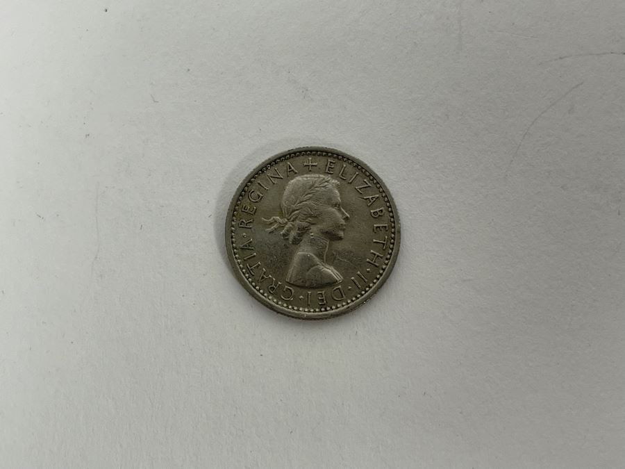 Marked English Sterling Silver Coin Case Purse With Six Pence English Coins 20g [Photo 13]