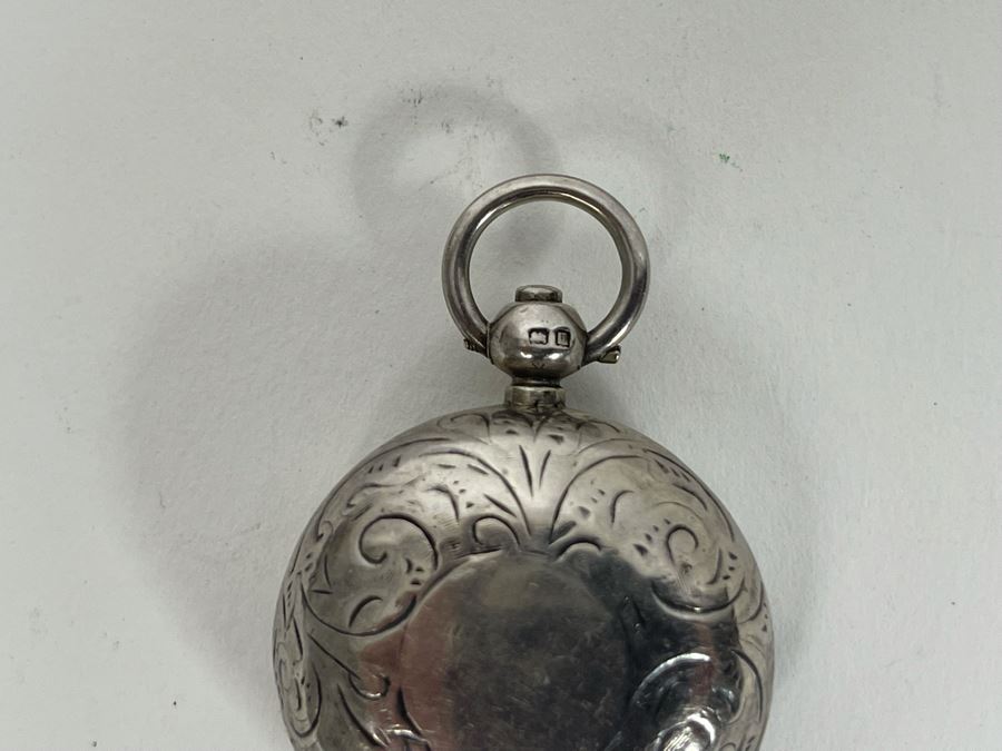 Marked English Sterling Silver Coin Case Purse With Six Pence English Coins 20g [Photo 5]