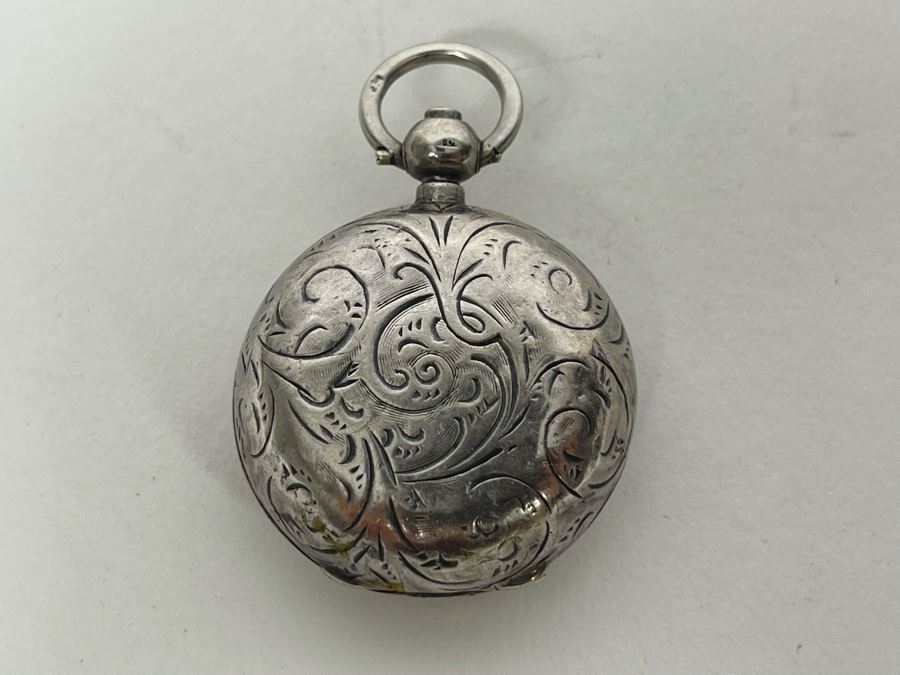 Marked English Sterling Silver Coin Case Purse With Six Pence English Coins 20g [Photo 12]