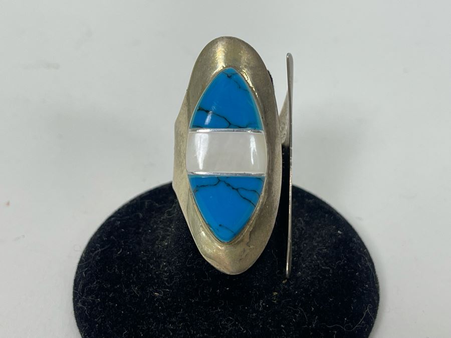 Sterling Silver Lot Featuring Four Brooches Pins And (1) Ring Size 7.5 Total Weight 43.7g [Photo 15]