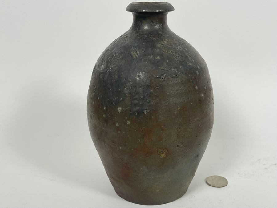 Glazed Art Pottery Vase 8H [Photo 8]