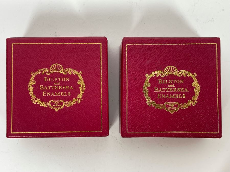 Halcyon Days Enamels England Christmas Enamel Boxes From 1977 And 1978 With Boxes [Photo 8]