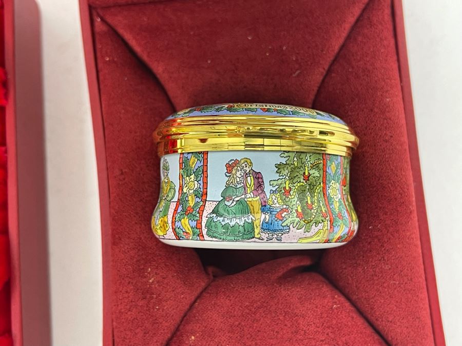 Halcyon Days Enamels England Christmas Enamel Boxes From 2005 And 2006 With Boxes [Photo 6]