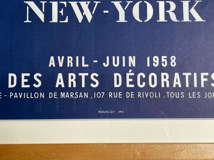 1958 Lithographic Pablo Picasso Poster From Collection Of Solomon Guggenheim New York Printer's Proof From The Collection And Archives Of Ateliers Mourlot In Paris With Certificate Of Authenticity In Excellent Condition 25.5 X 20.5 [Photo 5]