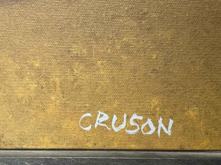Jon Jay Cruson Original Acrylic Painting Titled 'Summer Fields' From Portland Art Museum 49W X 36.5H Retails $3,200 [Photo 4]