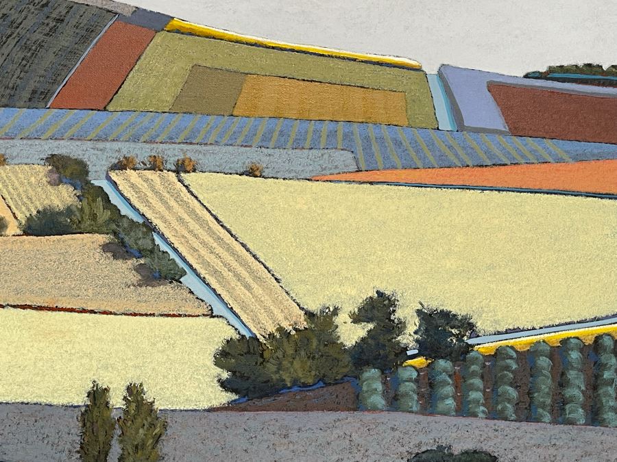 Jon Jay Cruson Original Acrylic Painting Titled 'Summer Fields' From Portland Art Museum 49W X 36.5H Retails $3,200 [Photo 9]