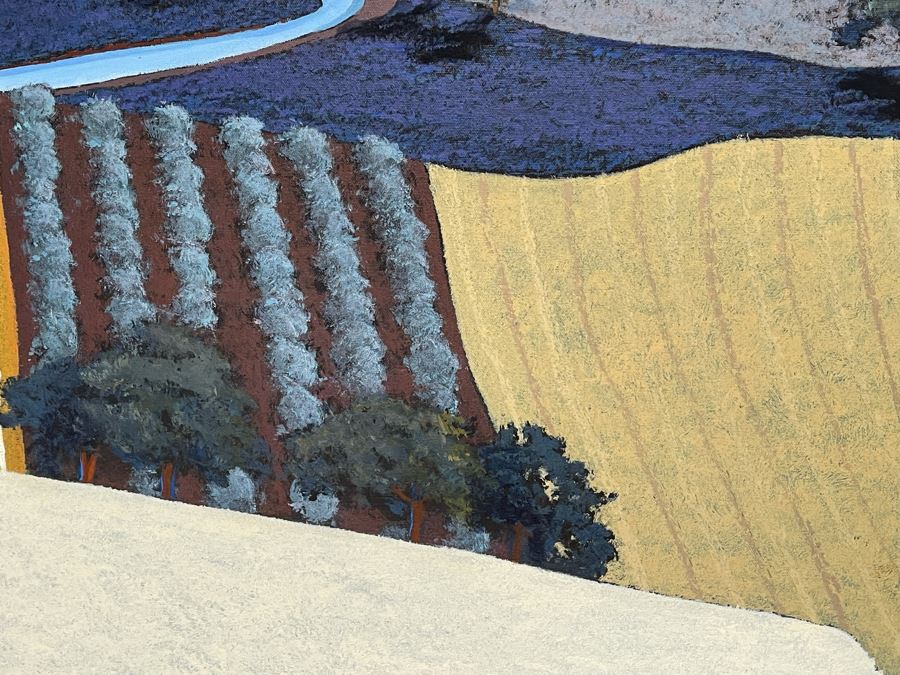 Jon Jay Cruson Original Acrylic Painting Titled 'Summer Fields' From Portland Art Museum 49W X 36.5H Retails $3,200 [Photo 12]