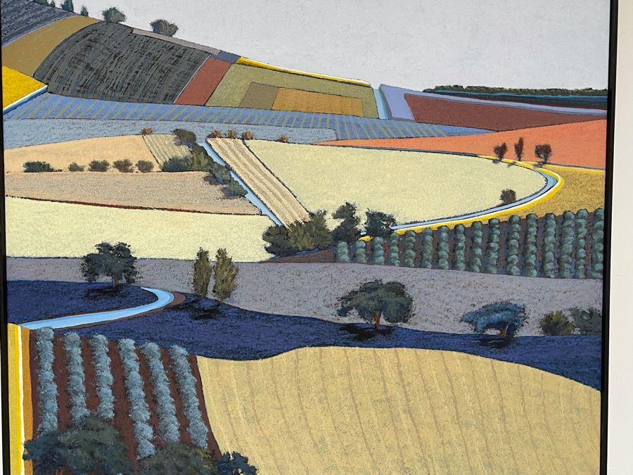 Jon Jay Cruson Original Acrylic Painting Titled 'Summer Fields' From Portland Art Museum 49W X 36.5H Retails $3,200 [Photo 7]