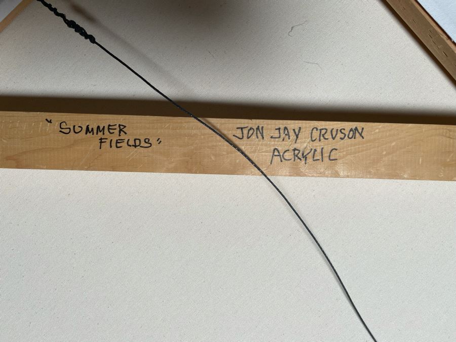 Jon Jay Cruson Original Acrylic Painting Titled 'Summer Fields' From Portland Art Museum 49W X 36.5H Retails $3,200 [Photo 13]