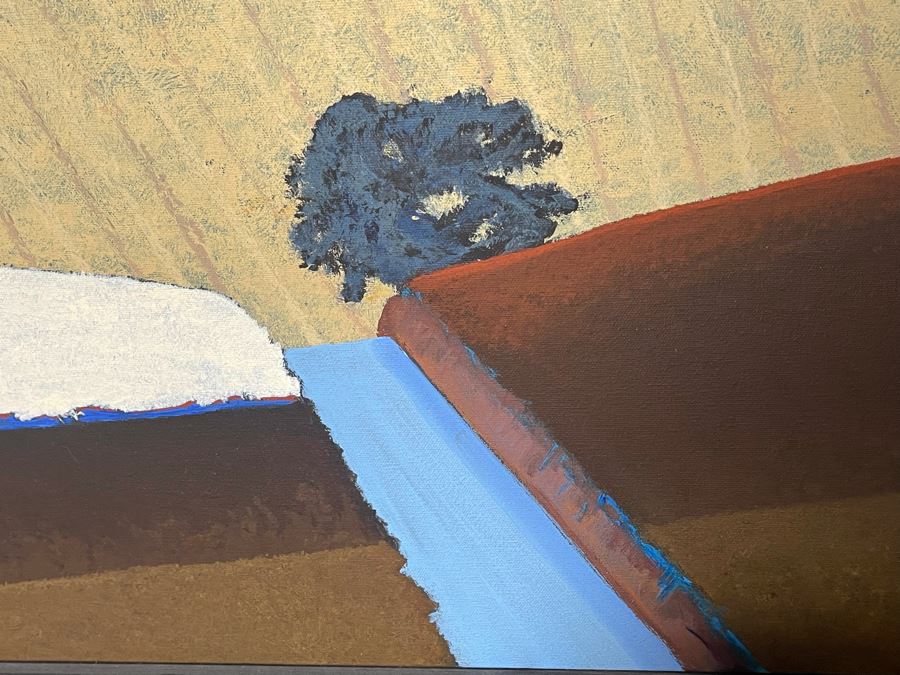 Jon Jay Cruson Original Acrylic Painting Titled 'Summer Fields' From Portland Art Museum 49W X 36.5H Retails $3,200 [Photo 5]