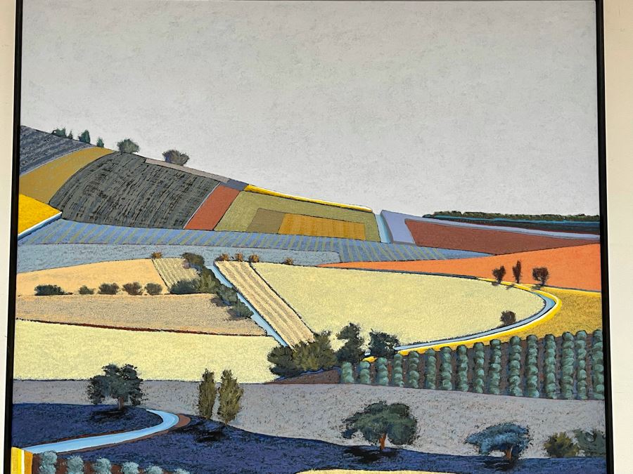 Jon Jay Cruson Original Acrylic Painting Titled 'Summer Fields' From Portland Art Museum 49W X 36.5H Retails $3,200 [Photo 8]