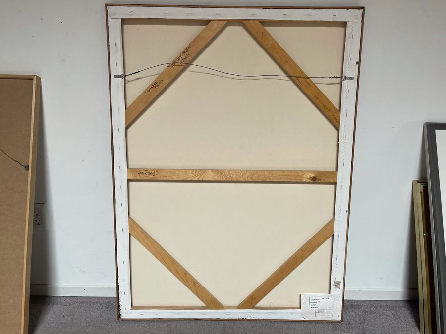 Jon Jay Cruson Original Acrylic Painting Titled 'Summer Fields' From Portland Art Museum 49W X 36.5H Retails $3,200 [Photo 3]