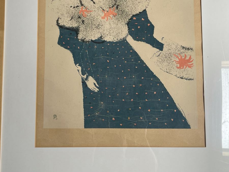 Henri De Toulouse-Lautrec La Revue Blanche 1895 Silkscreen Reproduction 1960s Poster Framed 28.5W X 40.5 [Photo 4]