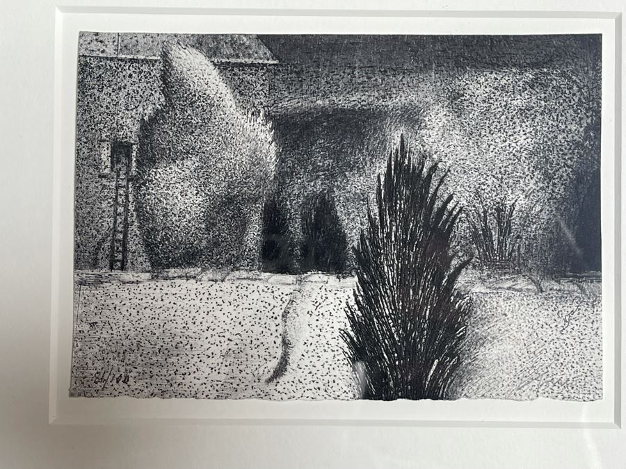 Pair Of Framed Sets Of Ten Hand-Signed Landscape And Still Life Prints From The Portland Art Museum 1999 Each Frame 14 X 35 - See Photos For Artists [Photo 13]