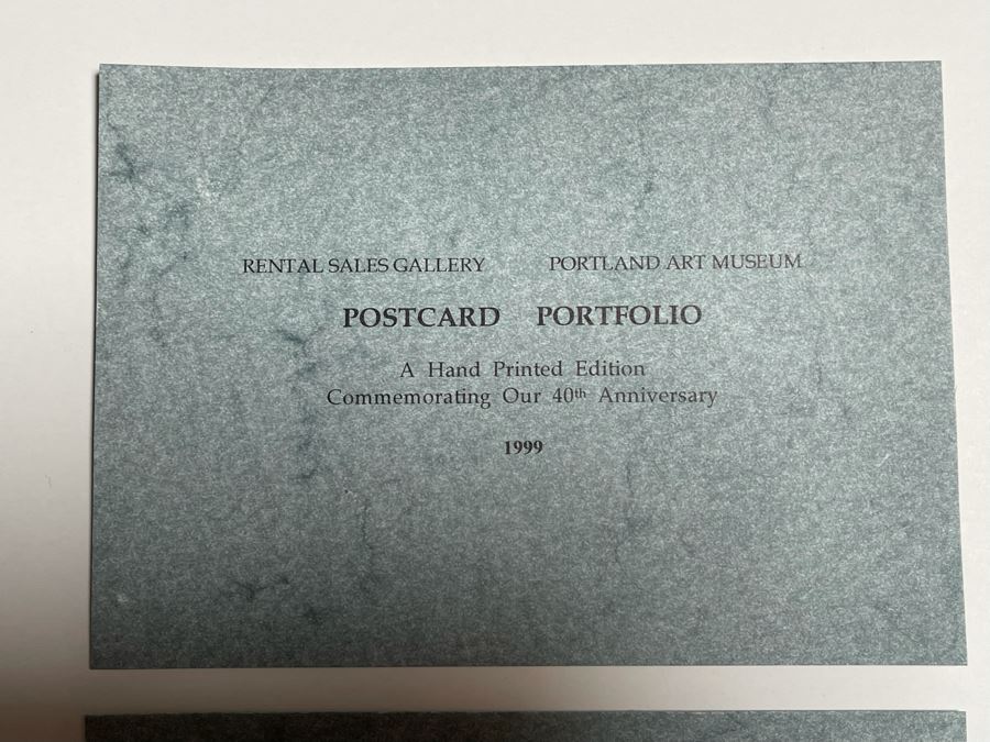 Pair Of Framed Sets Of Ten Hand-Signed Landscape And Still Life Prints From The Portland Art Museum 1999 Each Frame 14 X 35 - See Photos For Artists [Photo 23]