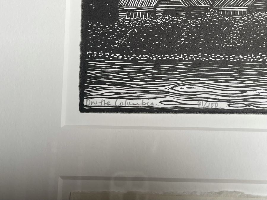 Pair Of Framed Sets Of Ten Hand-Signed Landscape And Still Life Prints From The Portland Art Museum 1999 Each Frame 14 X 35 - See Photos For Artists [Photo 20]