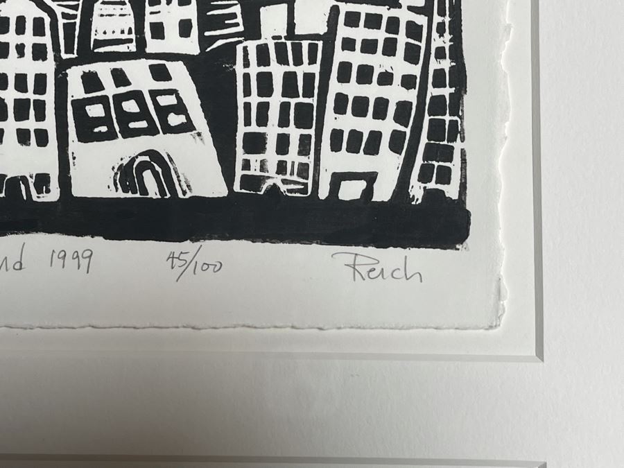 Pair Of Framed Sets Of Ten Hand-Signed Landscape And Still Life Prints From The Portland Art Museum 1999 Each Frame 14 X 35 - See Photos For Artists [Photo 6]