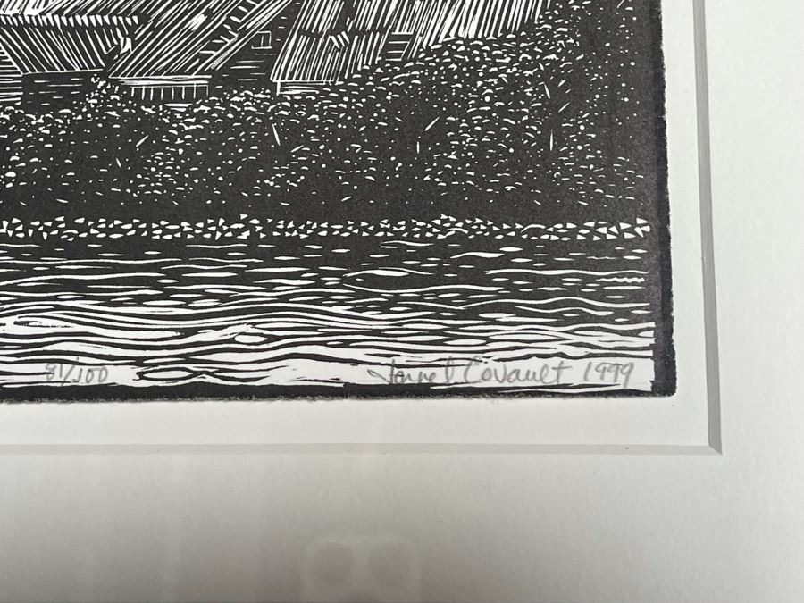 Pair Of Framed Sets Of Ten Hand-Signed Landscape And Still Life Prints From The Portland Art Museum 1999 Each Frame 14 X 35 - See Photos For Artists [Photo 19]