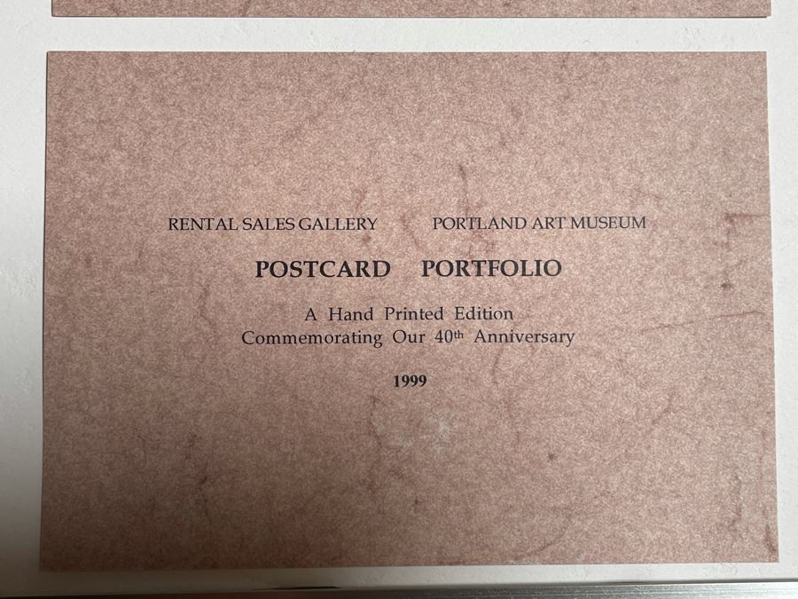 Pair Of Framed Sets Of Ten Hand-Signed Landscape And Still Life Prints From The Portland Art Museum 1999 Each Frame 14 X 35 - See Photos For Artists [Photo 26]