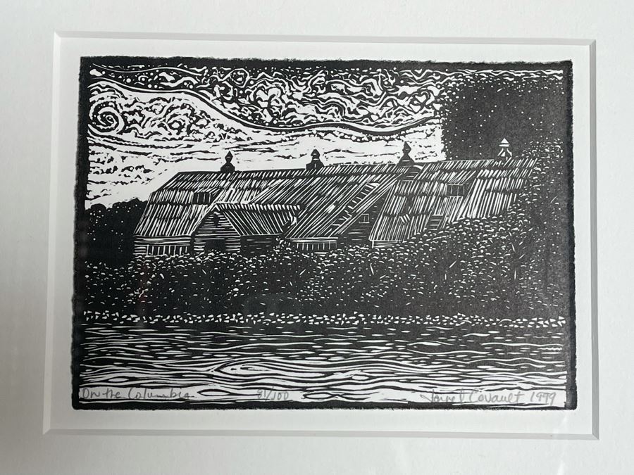 Pair Of Framed Sets Of Ten Hand-Signed Landscape And Still Life Prints From The Portland Art Museum 1999 Each Frame 14 X 35 - See Photos For Artists [Photo 18]