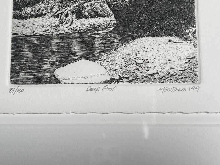 Pair Of Framed Sets Of Ten Hand-Signed Landscape And Still Life Prints From The Portland Art Museum 1999 Each Frame 14 X 35 - See Photos For Artists [Photo 12]