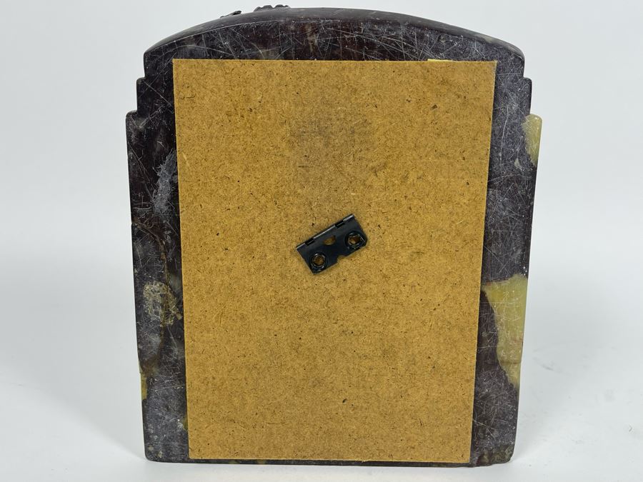 Chinese Relief Carved Soapstone Landscape Sculpture 7W X 8H X 1.5D [Photo 11]