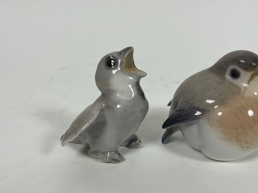 Set Of Three Porcelain Birds From Denmark Royal Copenhagen [Photo 4]