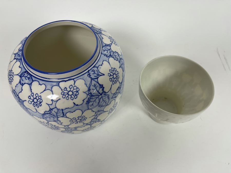 Lenox Painted Indigo Vase 6.5H And Rorstrand Sweden Cup [Photo 4]
