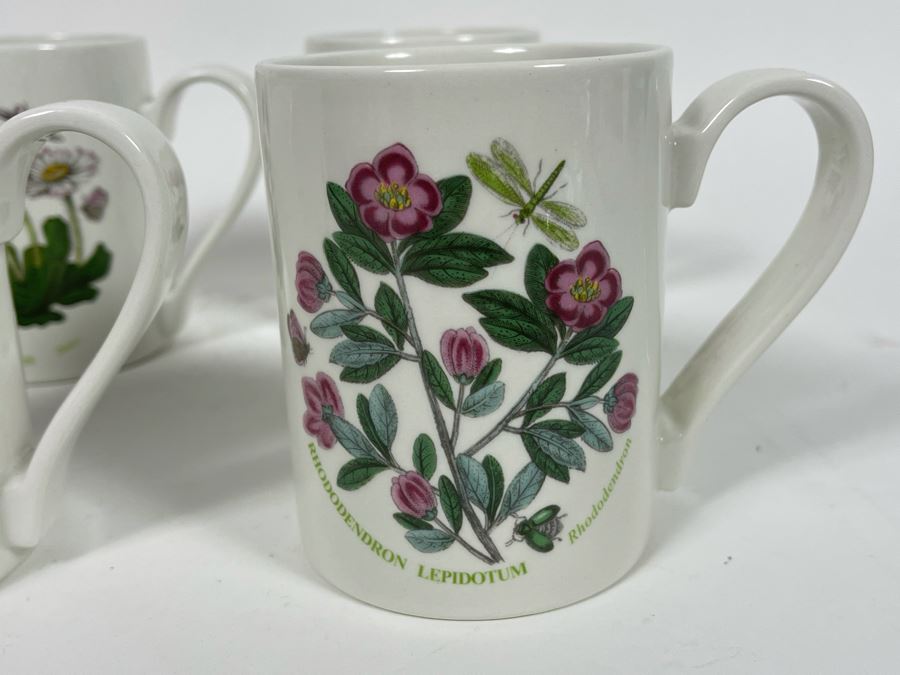 Set Of Eight Coffee Cups From The Botanic Garden Portmeirion / Susan Williams-Ellis [Photo 5]