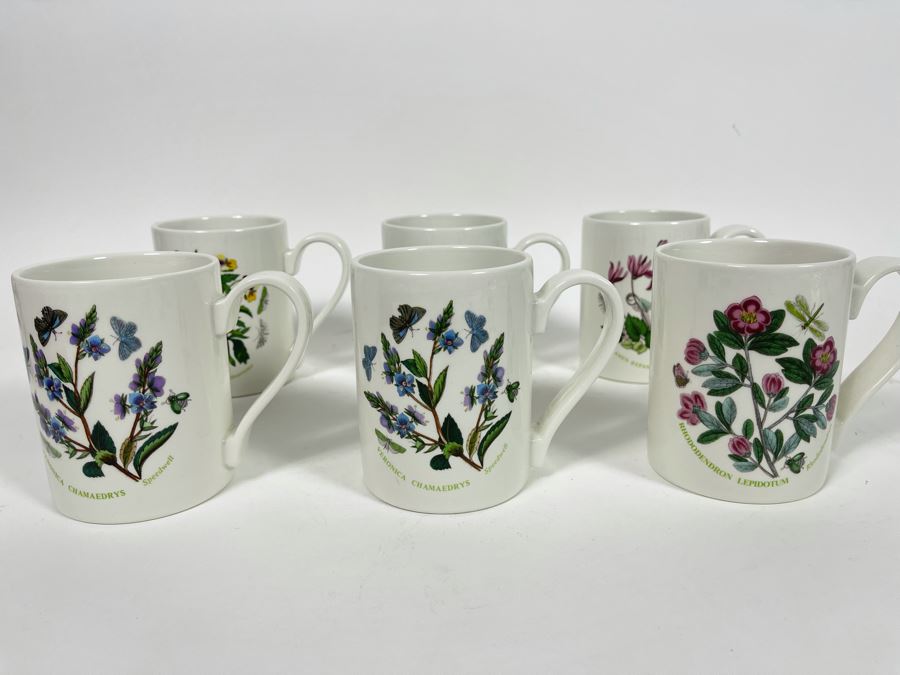 Set Of Eight Coffee Cups From The Botanic Garden Portmeirion / Susan Williams-Ellis [Photo 2]