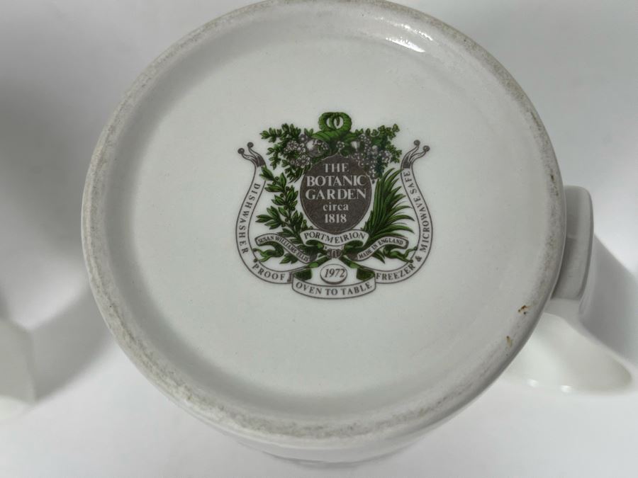Set Of Eight Coffee Cups From The Botanic Garden Portmeirion / Susan Williams-Ellis [Photo 9]