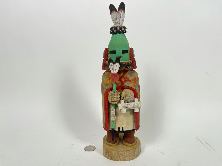 Hand Carved Hand-Painted Kachina Aholi By Ronald Adams Sr. Tewa / Hopi Native American 11.5H Retails $250 [Photo 5]