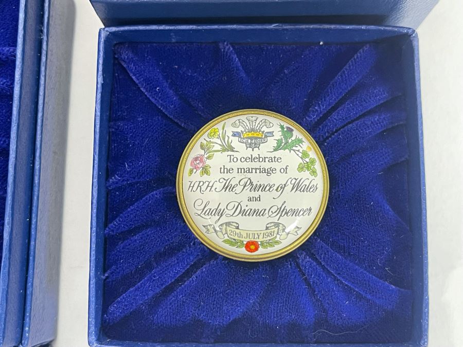 Set Of Six Halcyon Days Enamels England Enamel Boxes With Boxes [Photo 7]