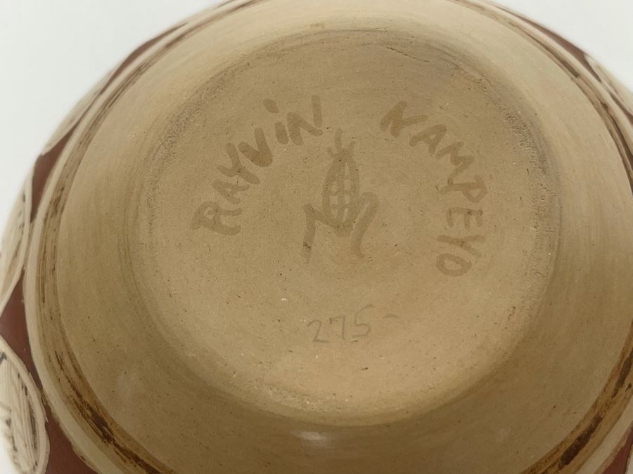 Rayvin Nampeyo Hopi-Tewa Native American Pottery Jar 4W X 2.5H [Photo 2]