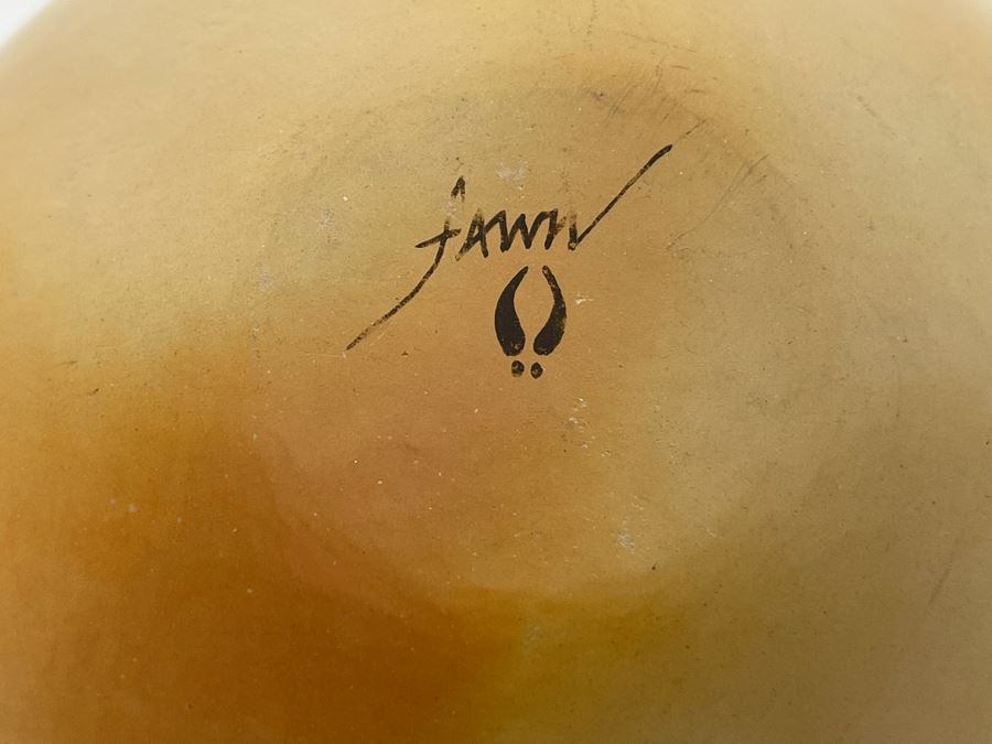 Vintage Native American Hopi Pottery Jar By Fawn Garcia Navasie 6W X 6H [Photo 2]