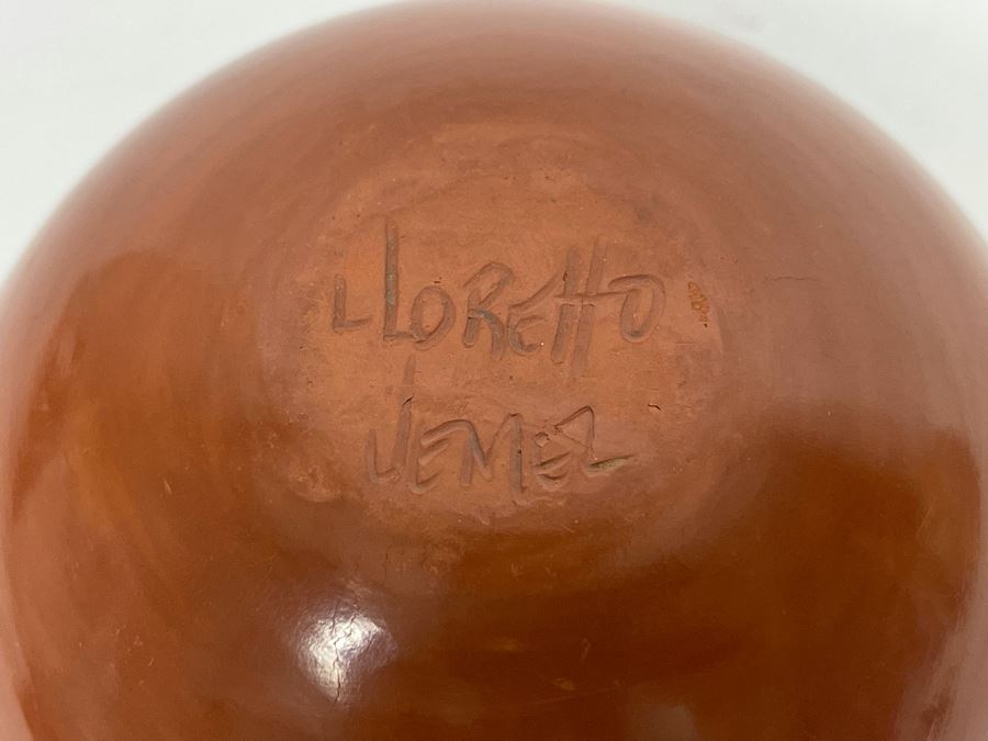 Native American L Loretto Jemez Pueblo Pottery 4W X 3H [Photo 10]