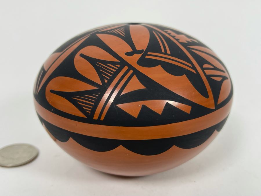 Native American L Loretto Jemez Pueblo Pottery 4W X 3H [Photo 3]