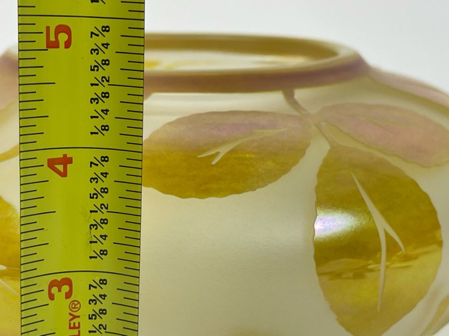 Signed Correia Etched Art Glass Bowl Limited Edition LE 2000 8W X 4.5H [Photo 18]