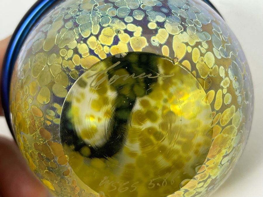 Signed Correia Art Glass Snake Paperweight (Small Part Of Tail Is Missing) 3W [Photo 10]