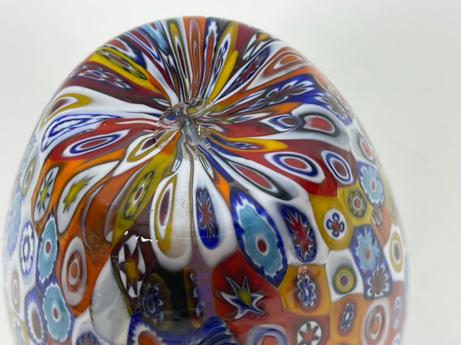 Millefleur Art Glass Vase 6.5H [Photo 7]